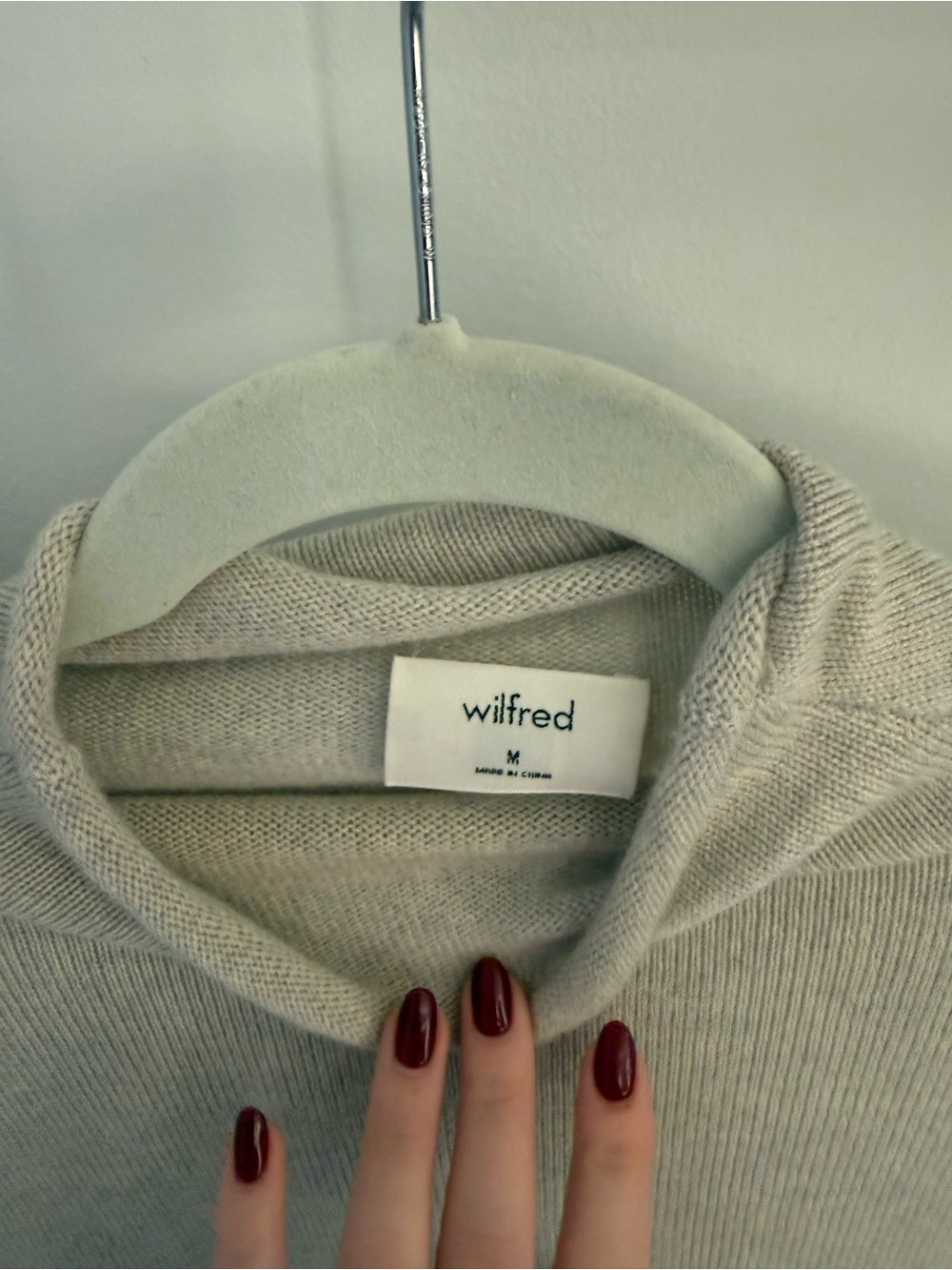Wilfred Light Cream Rollneck Sweater - Picture 3 of 3